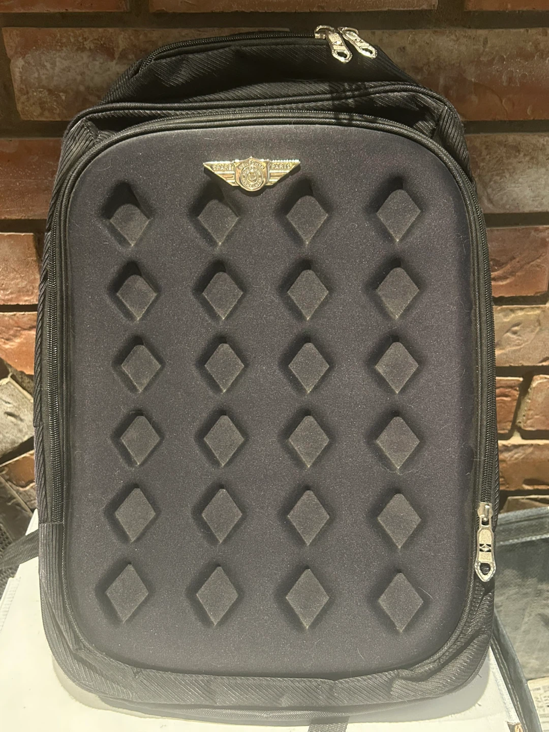New Power Spare Parts Black Backpack