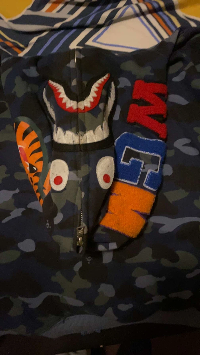 BAPE Camo Shark Full Zip Hoodie medium - photo 2