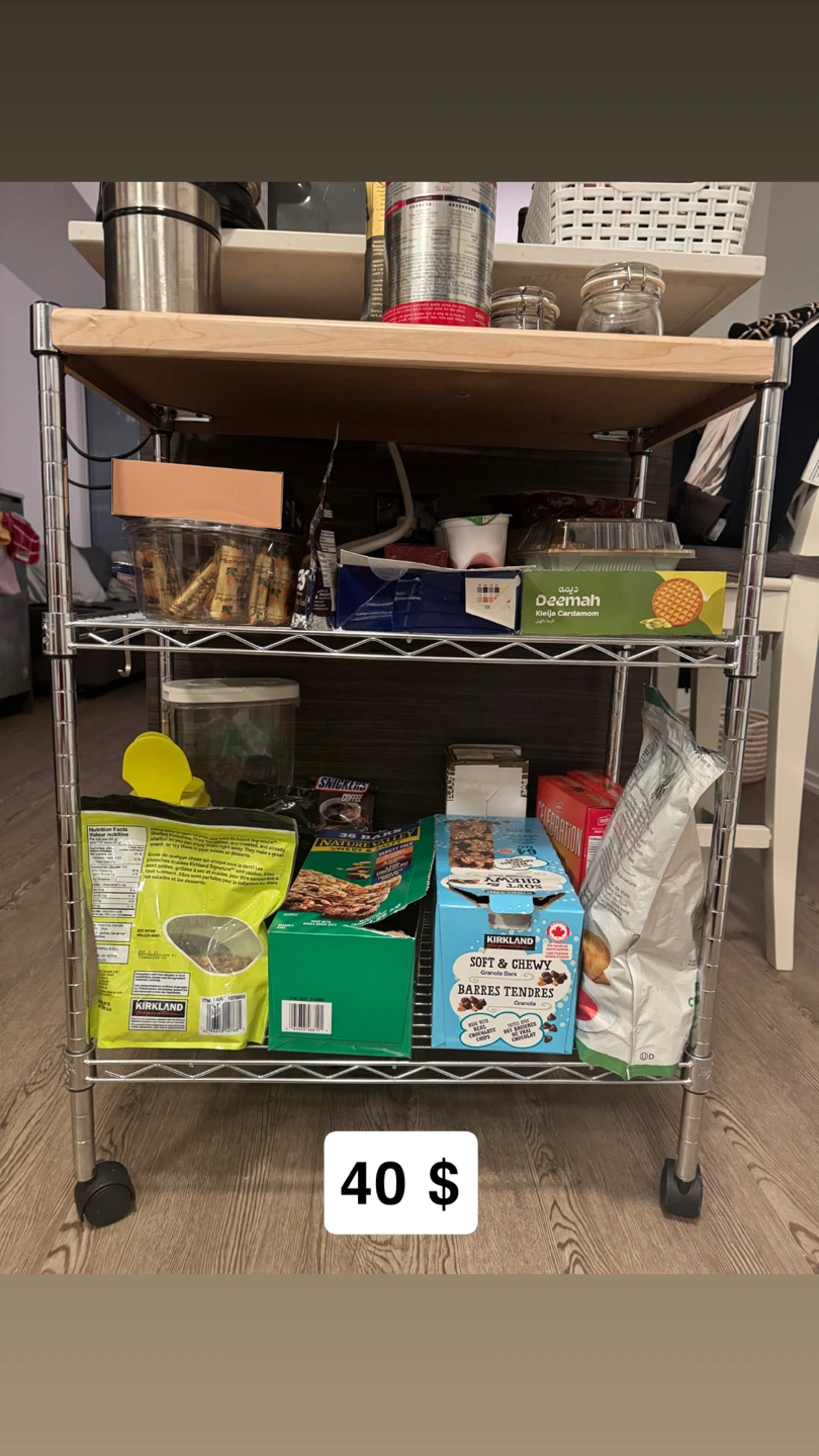 Metal Shelving Unit - $50