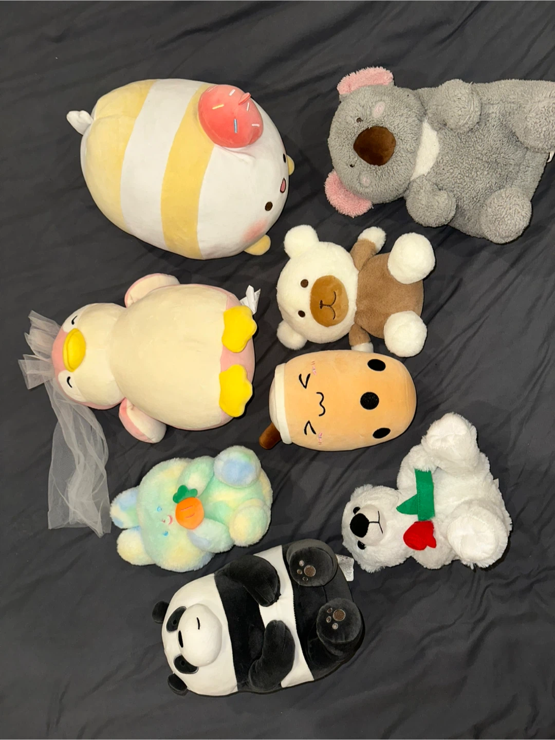 Assorted Plush Toys - Panda, Bear, Boba