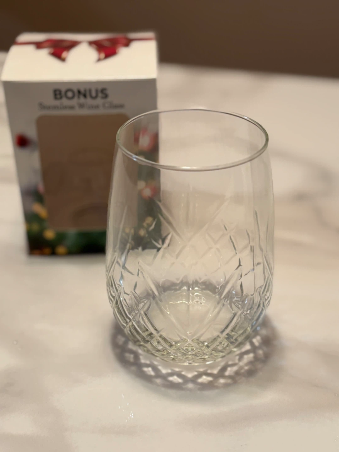 NEW Stemless Wine Glass