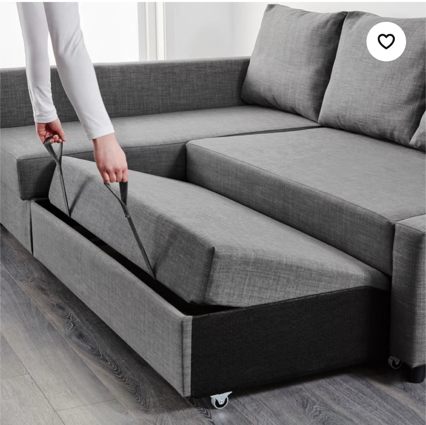 IKEA Friheten Sleeper Sectional Sofa - Grey - photo 2