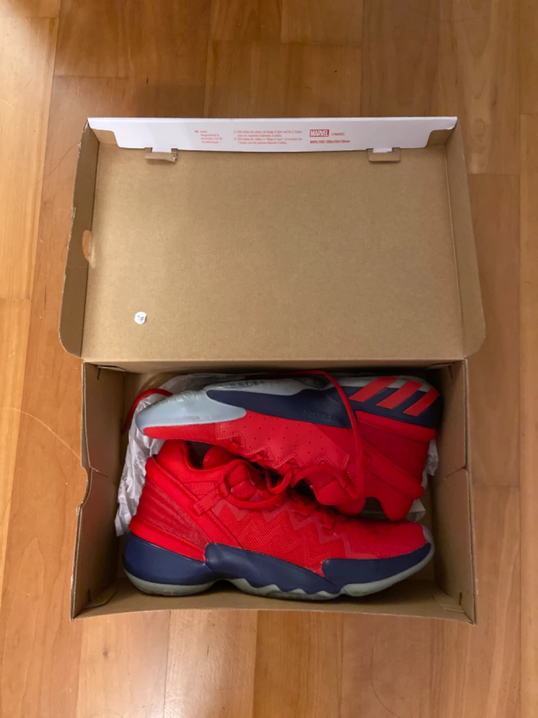 Adidas D.O.N. Spider-Man Basketball Shoes - Size 10.5