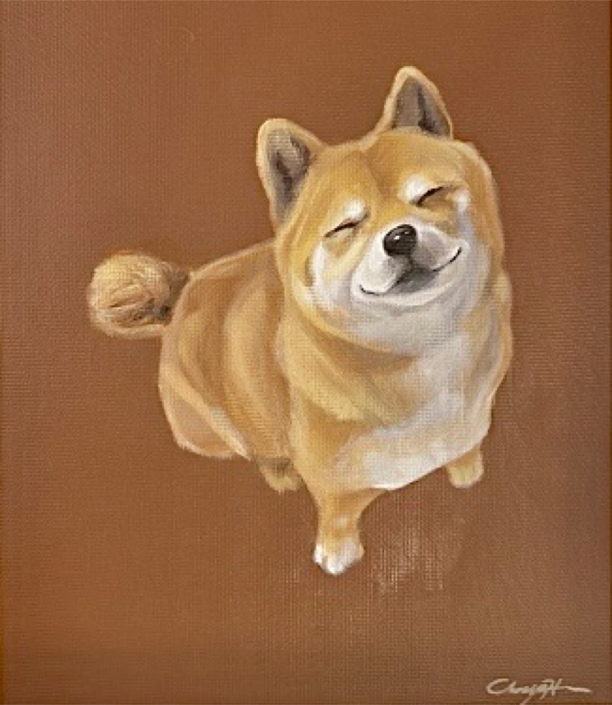 🎨original pet portrait painting🖼️ 8”X8” - photo 5