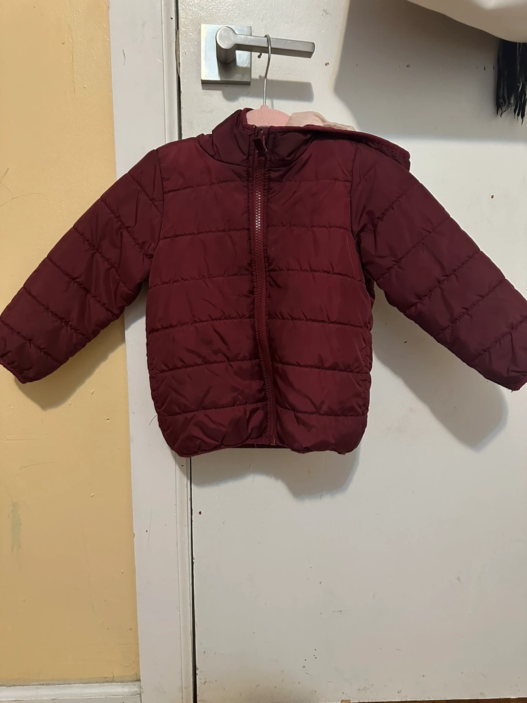 Burgundy Puffer Jacket