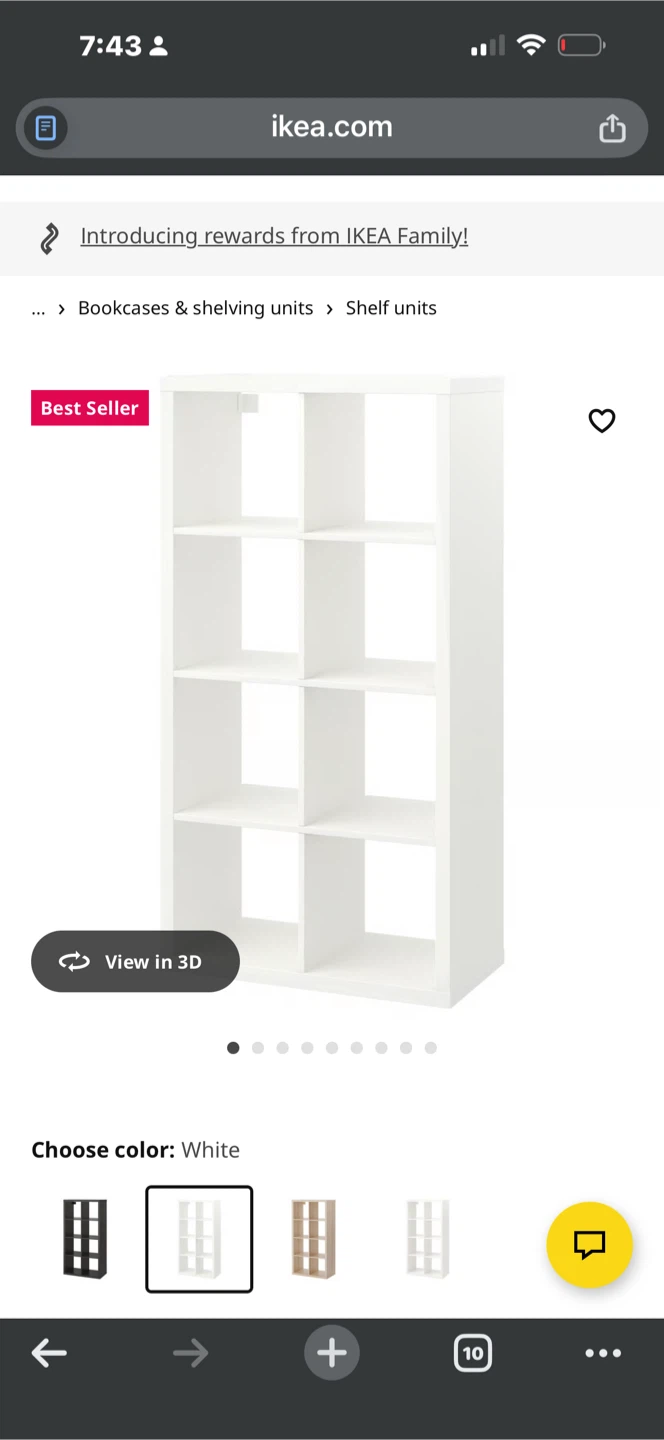 IKEA Kallax Shelf Unit Grey - photo 2