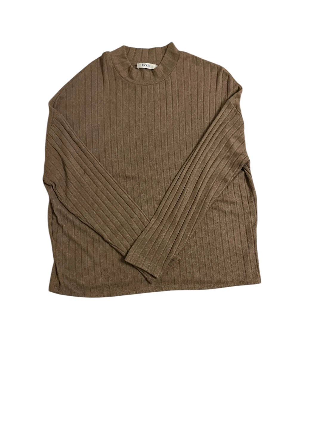RICKIS Ribbed Long Sleeve Top - Brown - photo 2