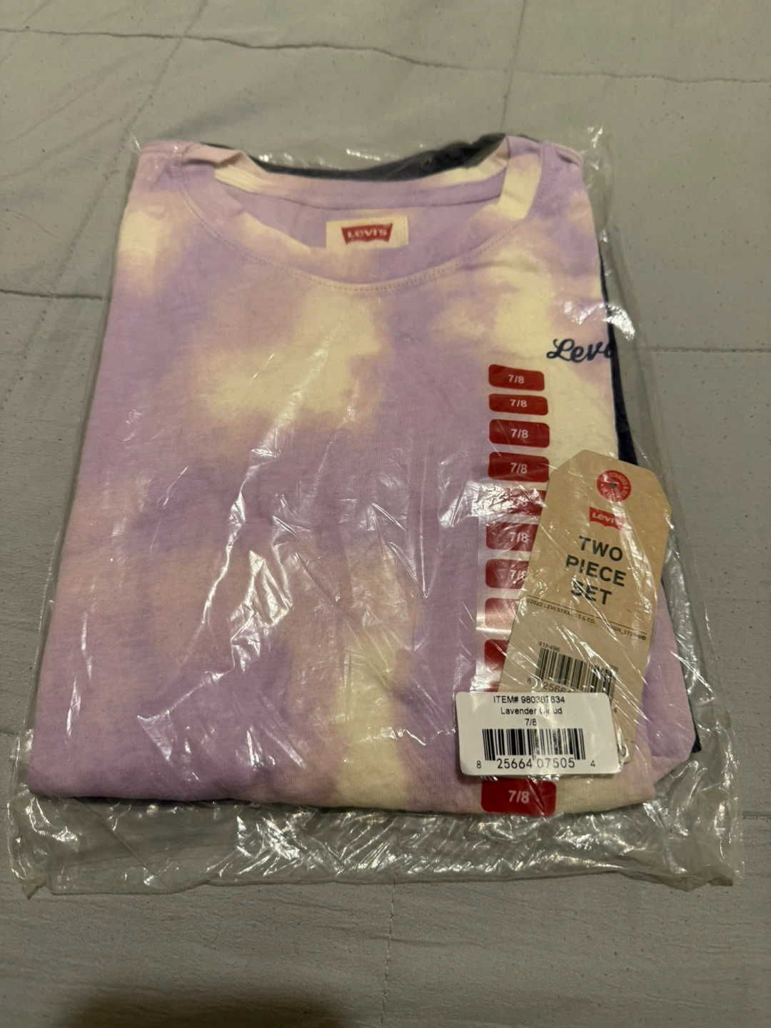 New Levi's Two Piece Set - Lavender, Size 7/8