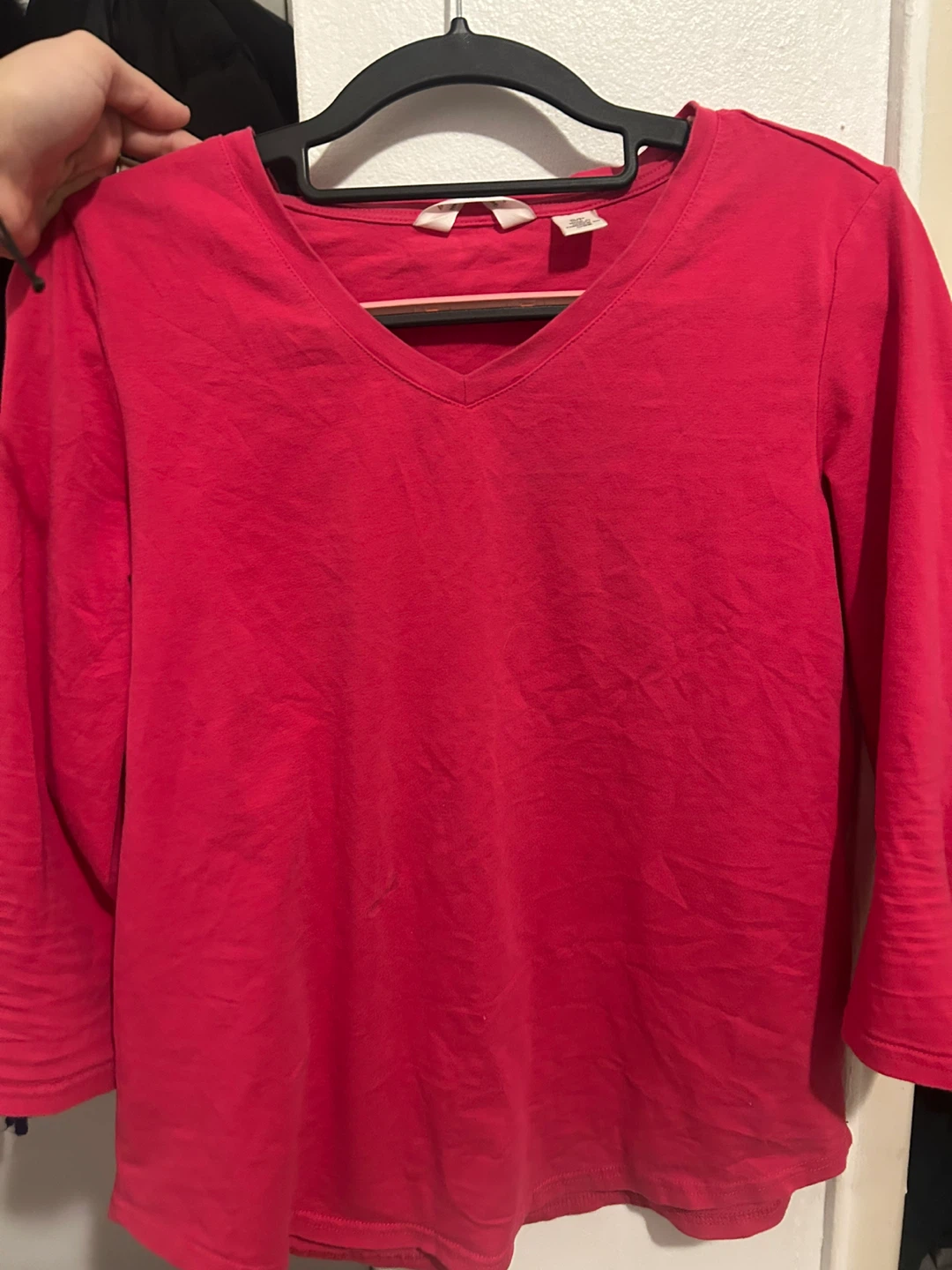 Alfred Dunner Red V-Neck Top