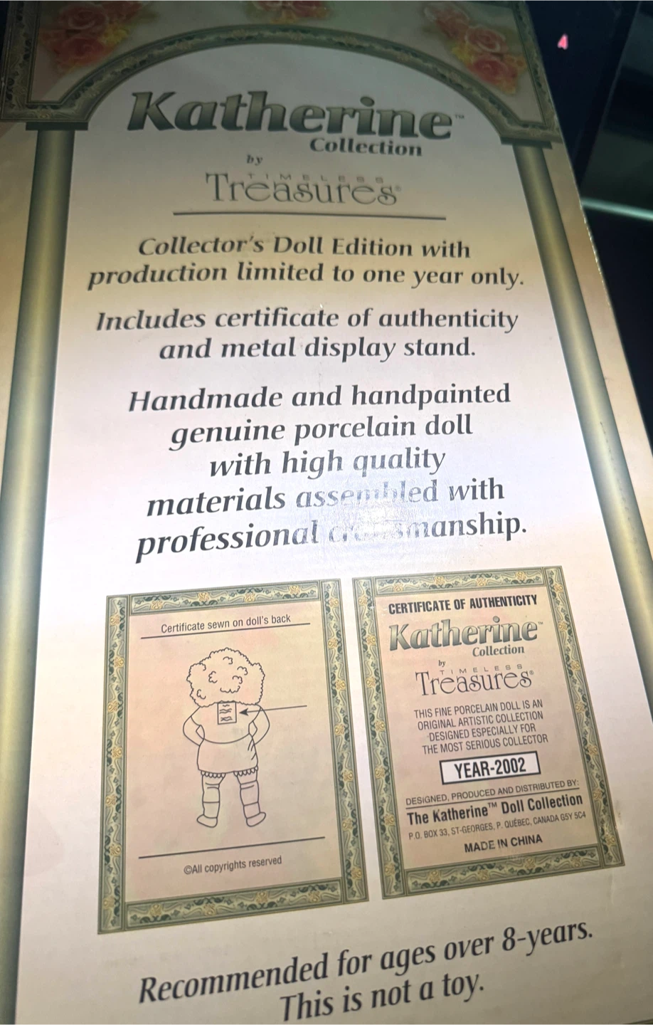 Katherine Collection Timeless Treasures Doll - photo 5