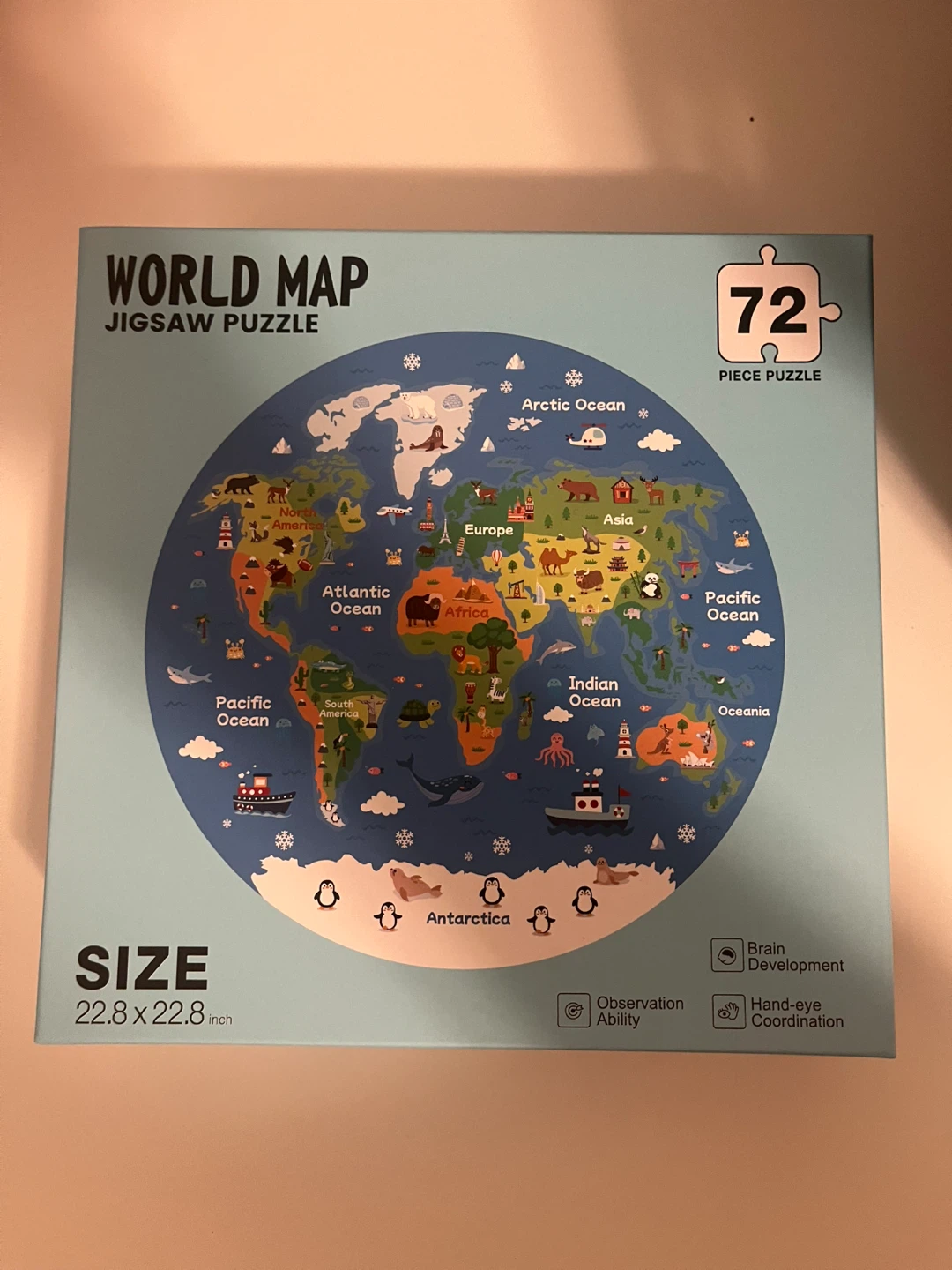 World Map Jigsaw Puzzle (72 Pieces)