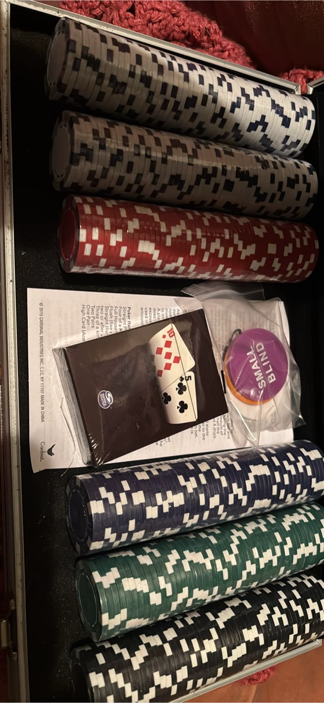 Cardinal Poker Chip Set with Case
