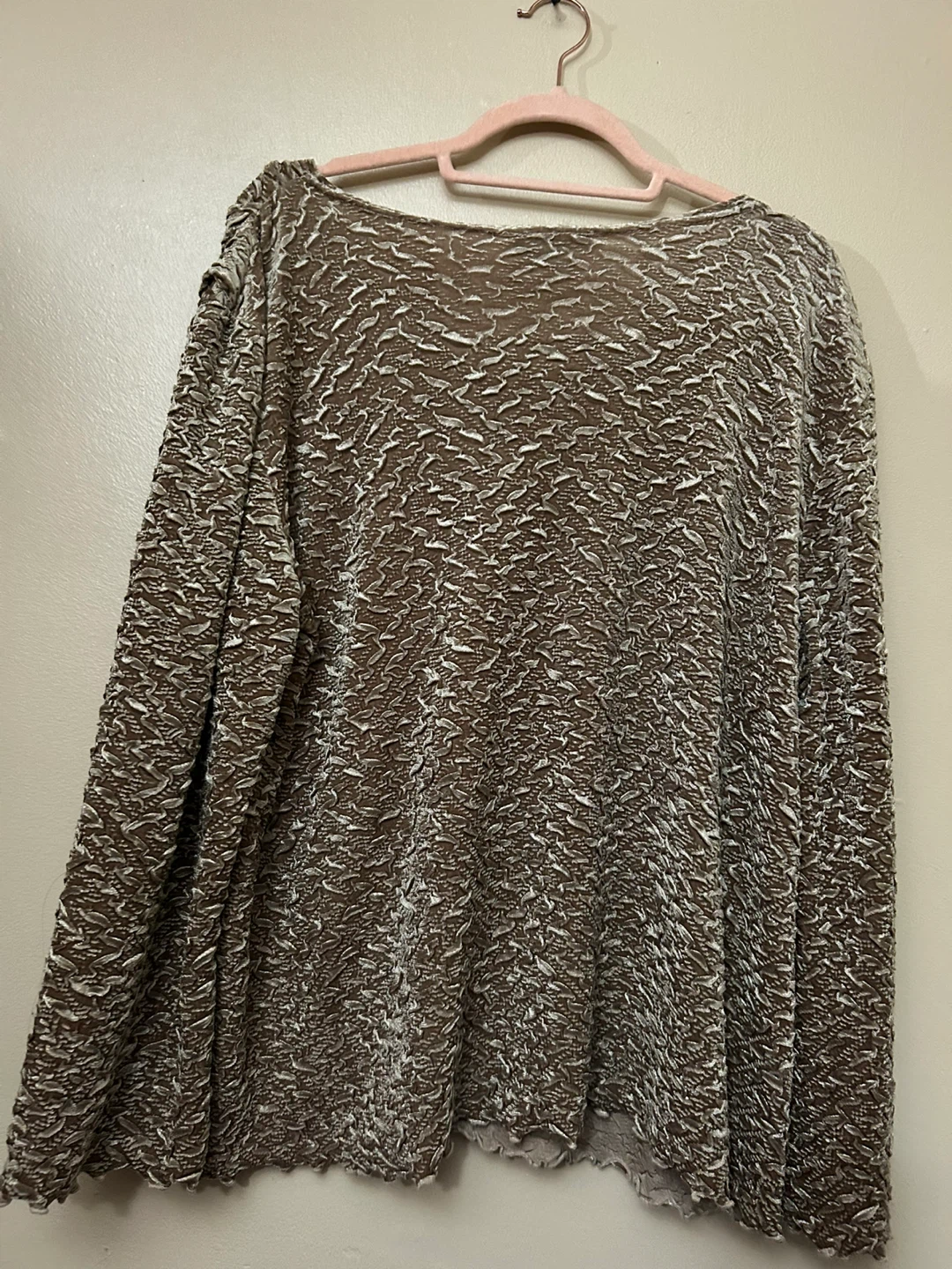 XL Gold Blouse with Draped Neckline - photo 2