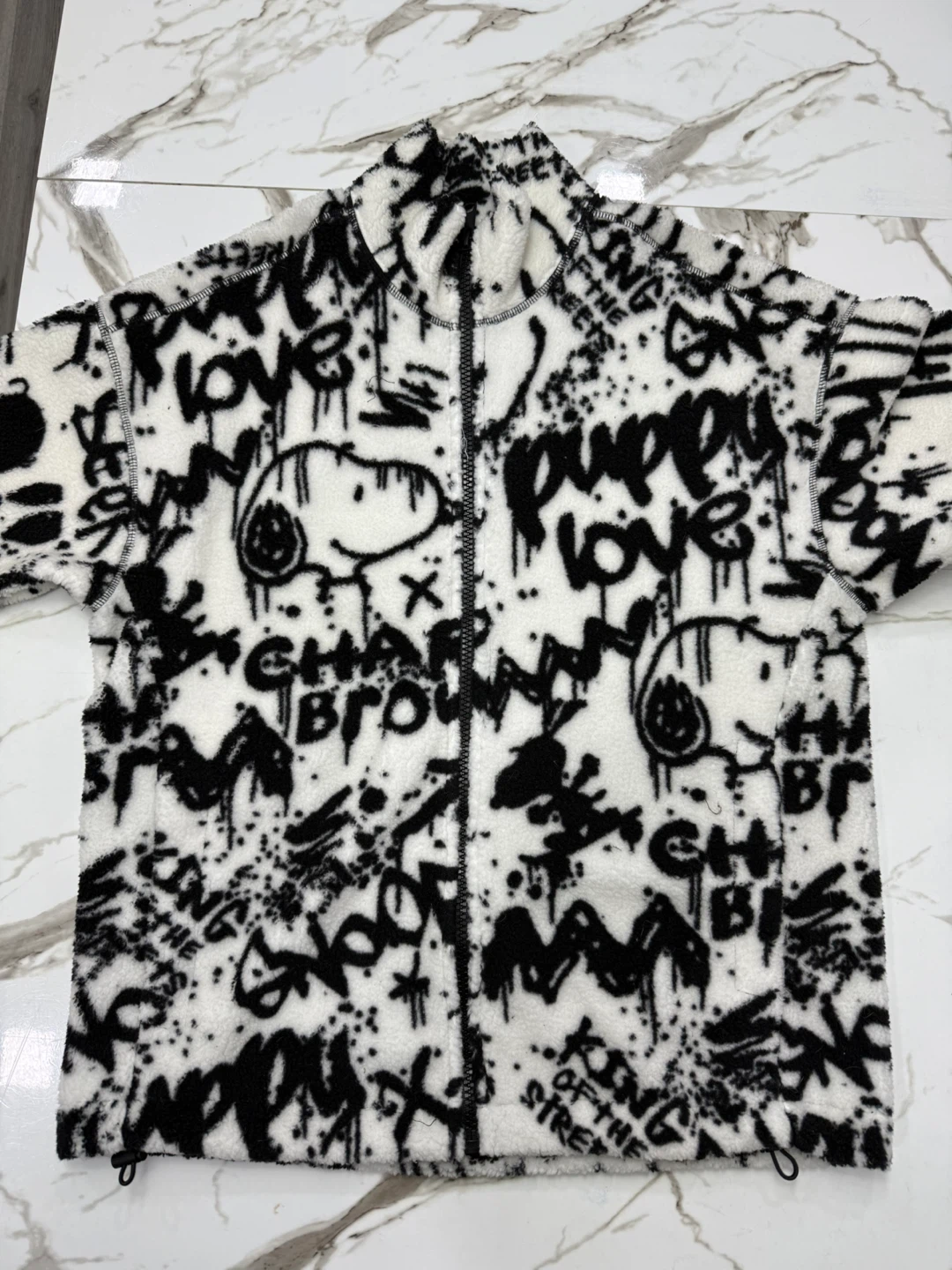 H&M x Peanuts Oversized Fleece Jacket - Size S - photo 3