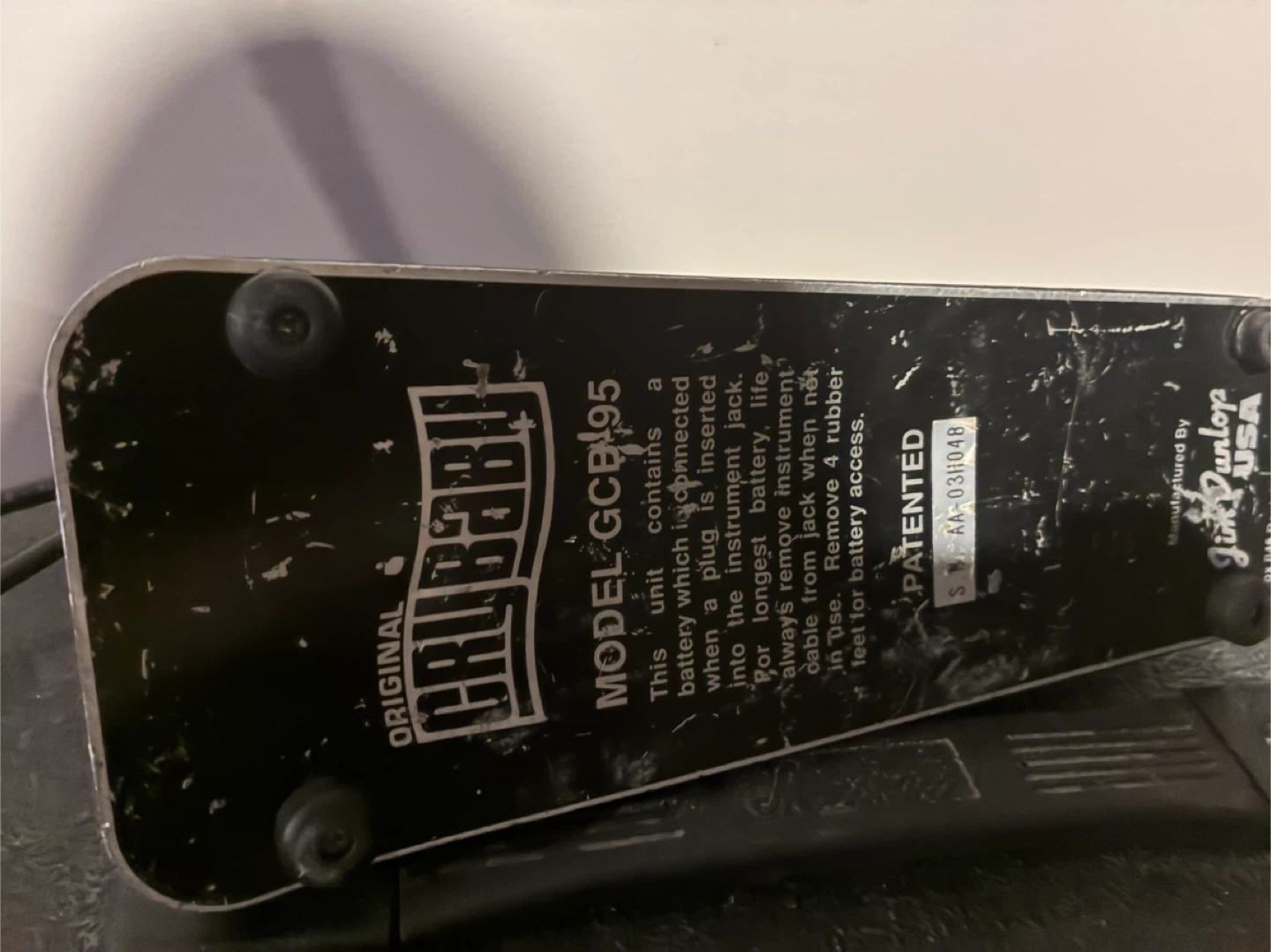 Dunlop Cry Baby GCB95 Wah Pedal - photo 2