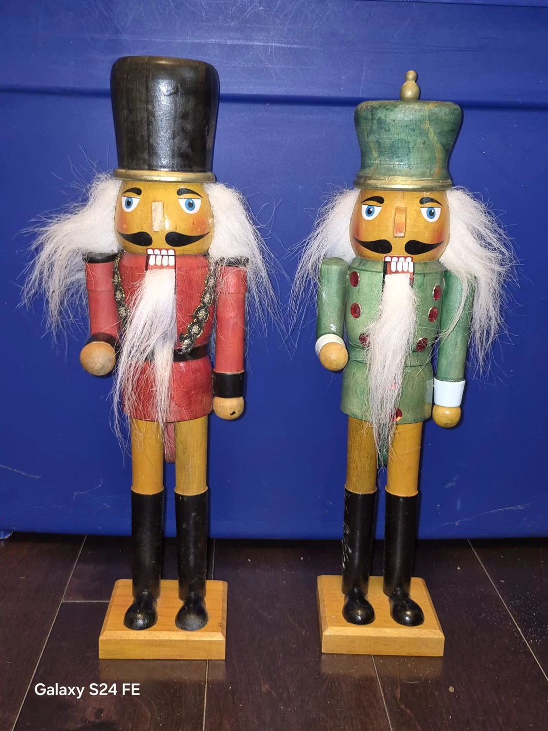 Pair of Wooden Nutcracker Figurines