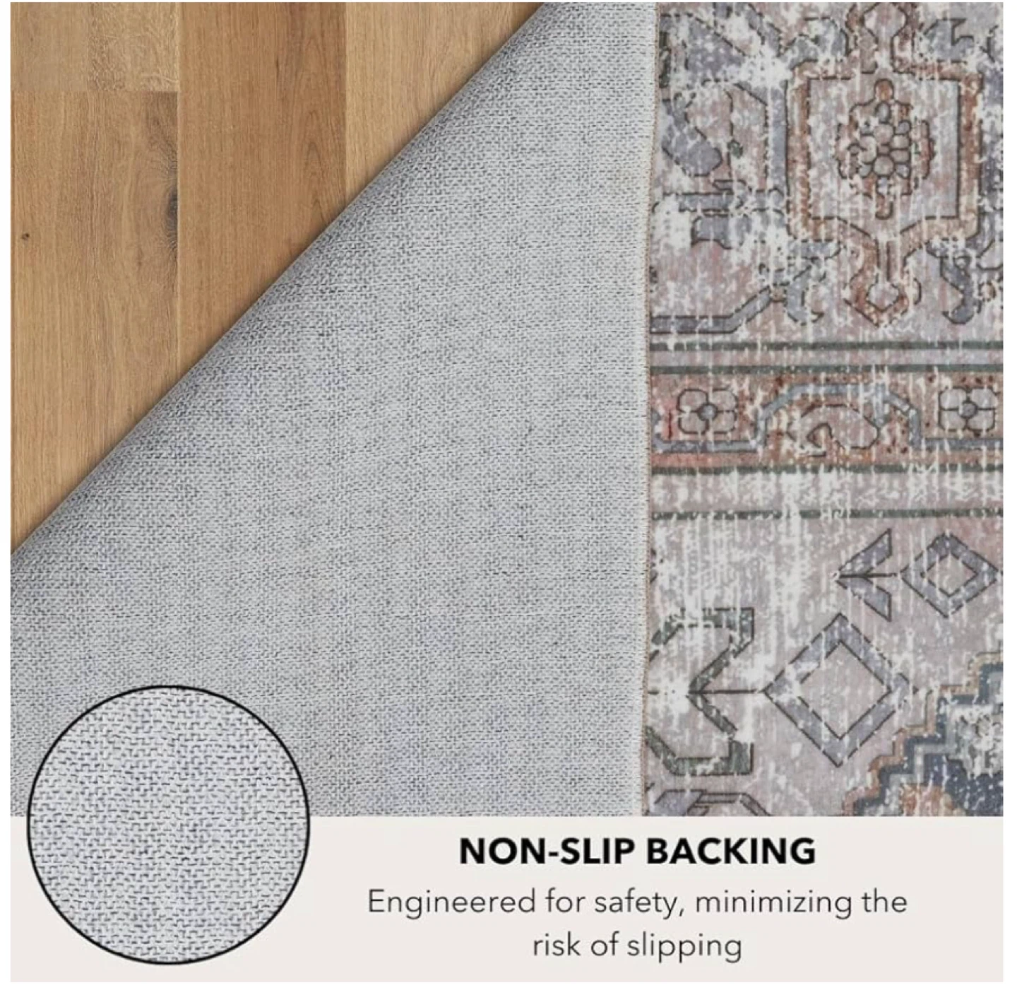 Vintage Style Runner Rug - Stain Resistant(2’6”x10’) - photo 4