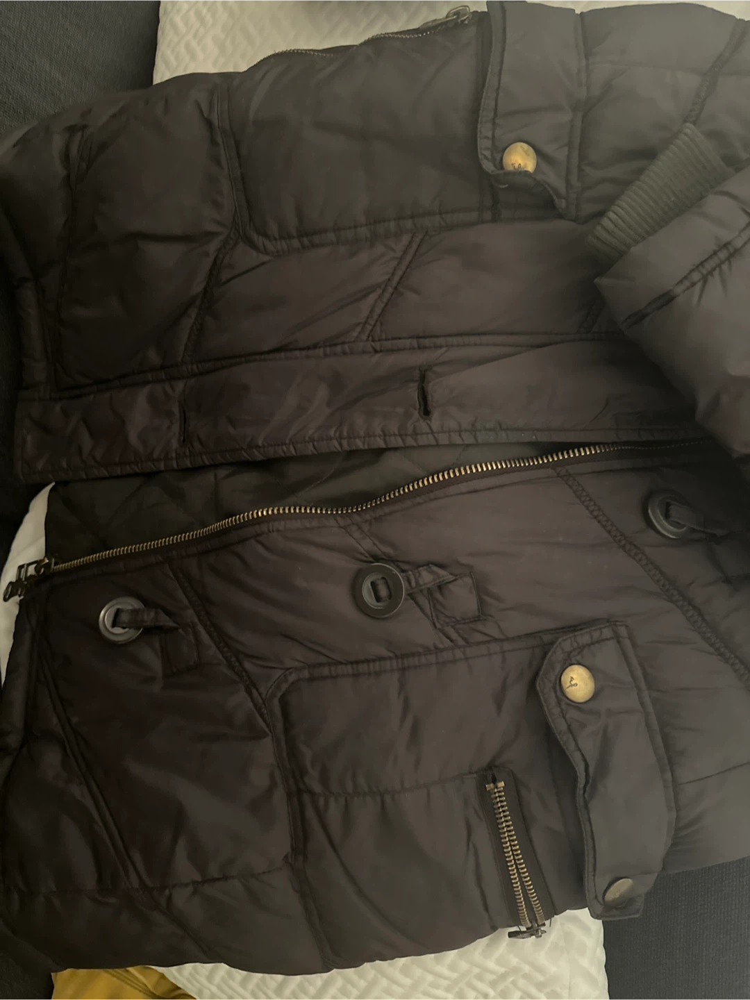 Love Tree Brown Puffer Coat - Size M - photo 3