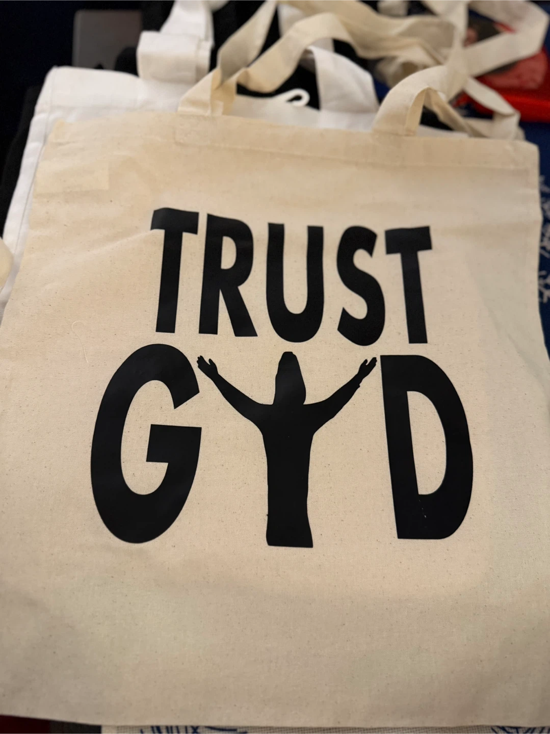 Trust GYD Beige Tote Bag