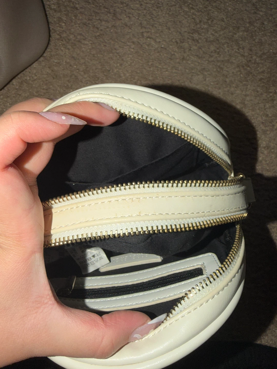 Off-White Round Crossbody Bag - photo 2