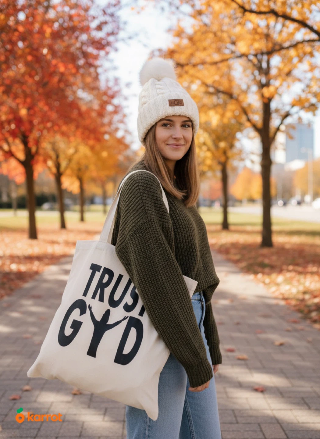 Trust GYD Beige Tote Bag - photo 2