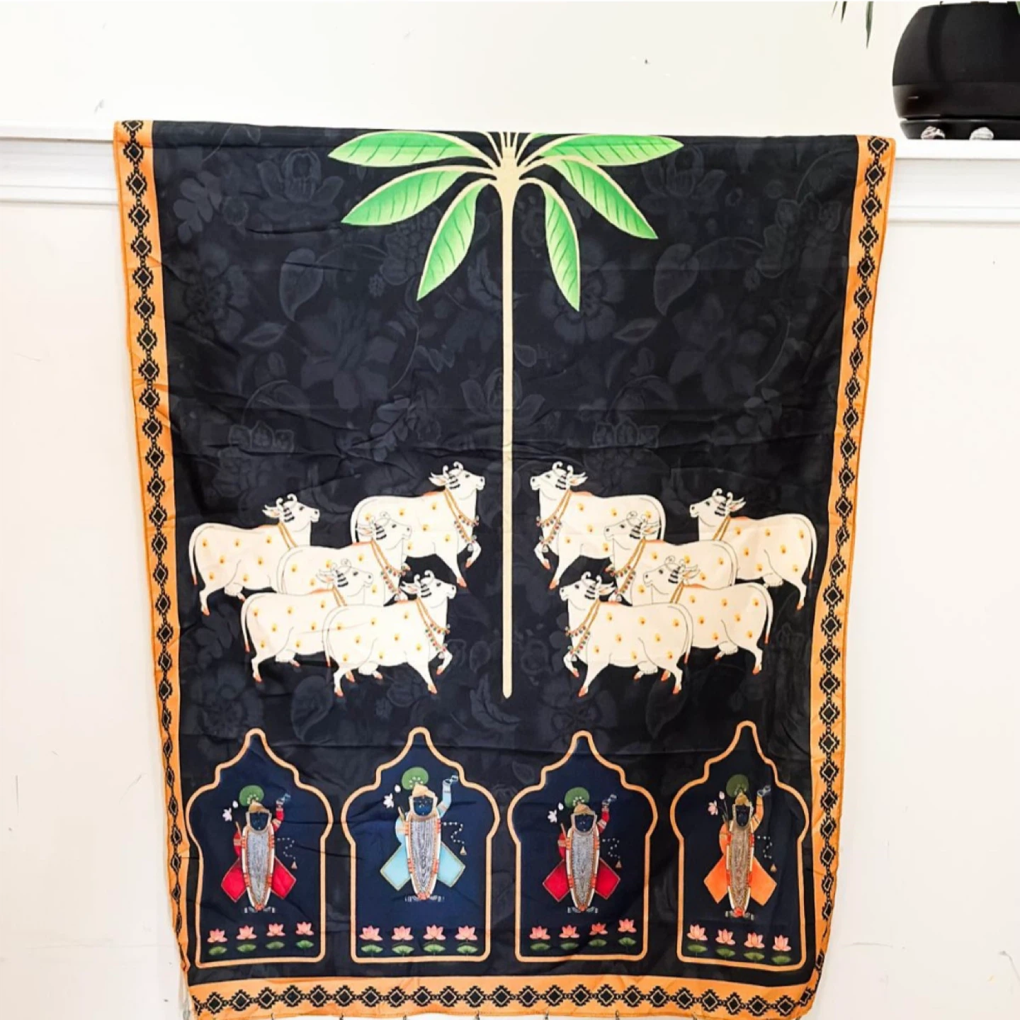 Printed Shri Nath Ji dupatta
