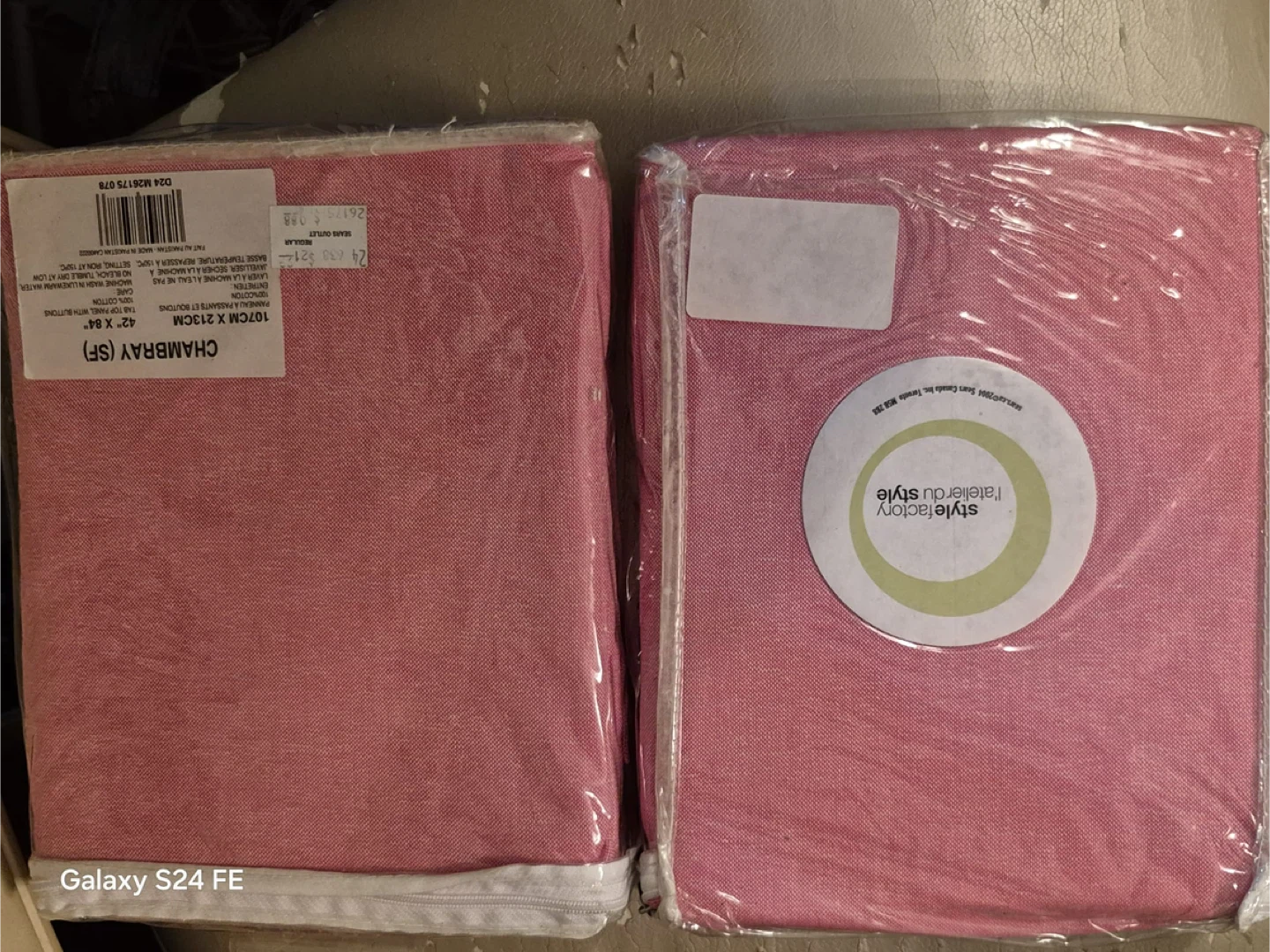 Style Factory Chambray Cushion Cover Set (2) New!