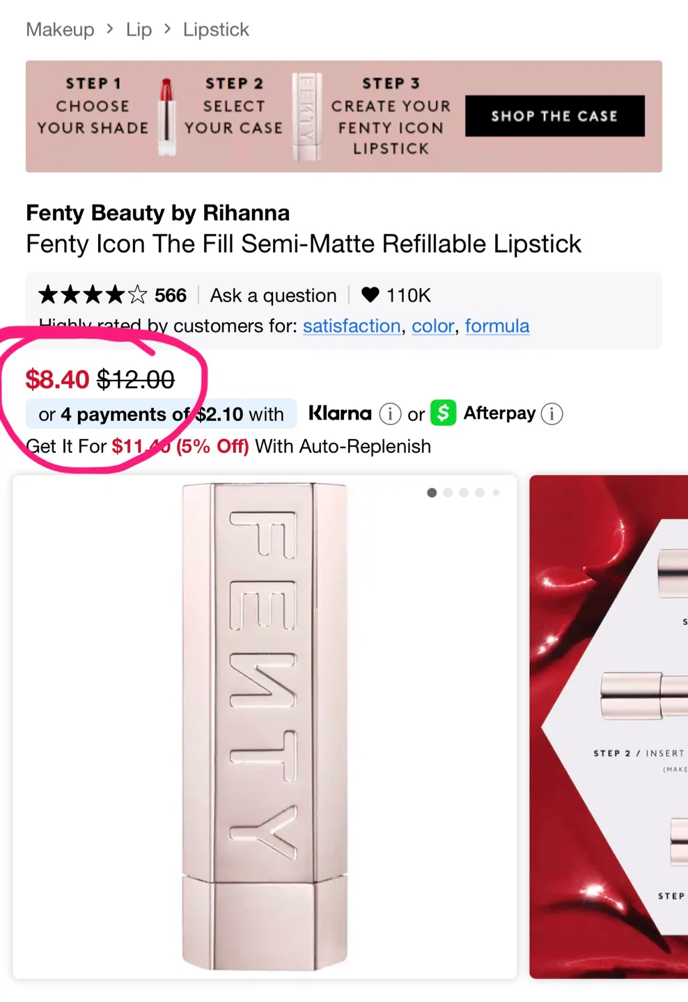 Fenty Beauty Lipstick & Foundation - photo 4