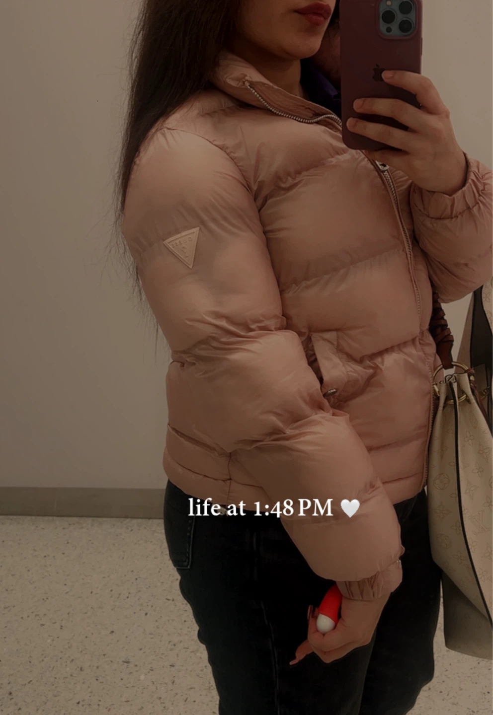 Guess Puffer Jacket - Pink