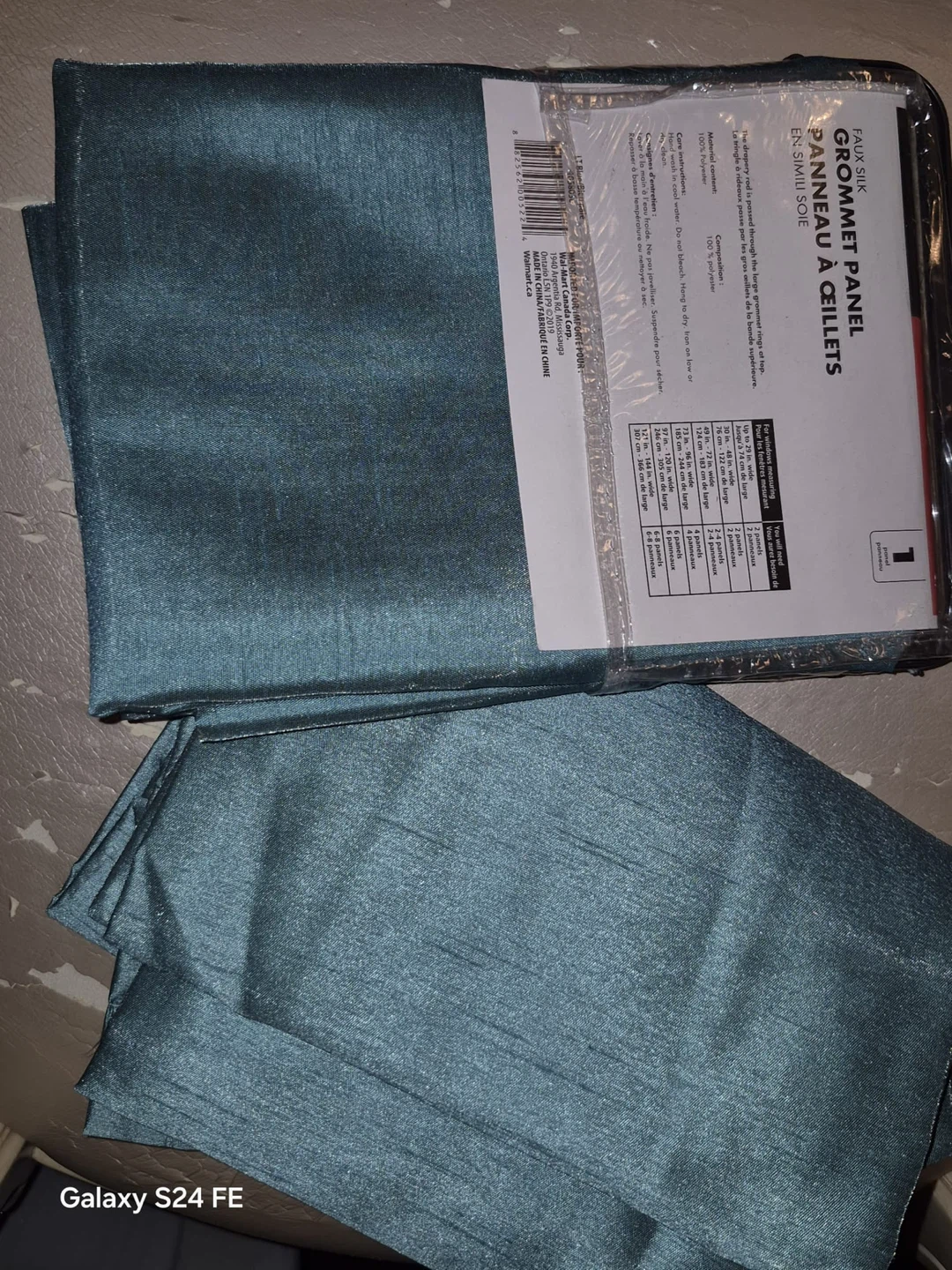 Faux Silk Grommet Panel Curtains - Teal - photo 3