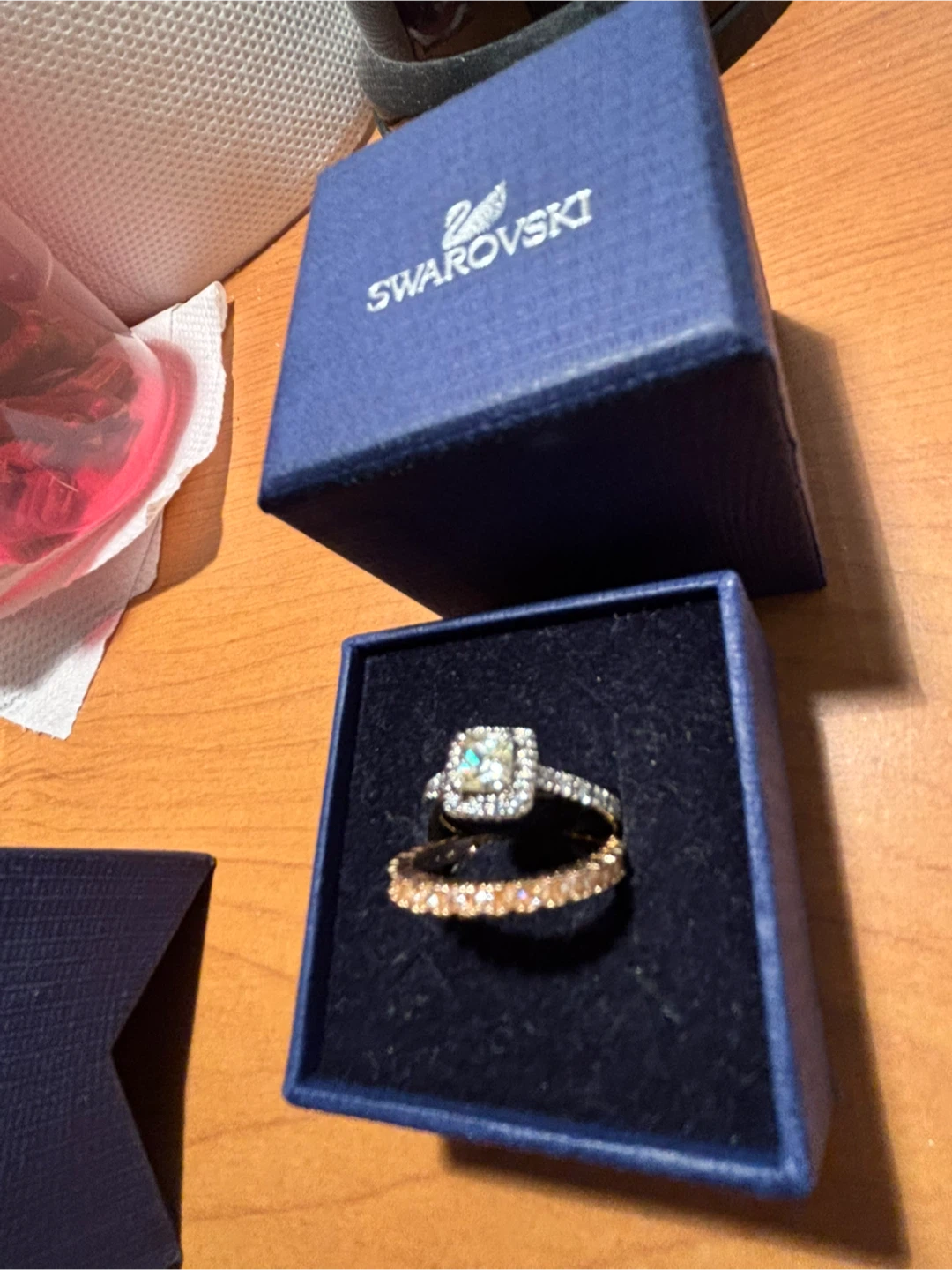 Swarovski Ring Set with Box