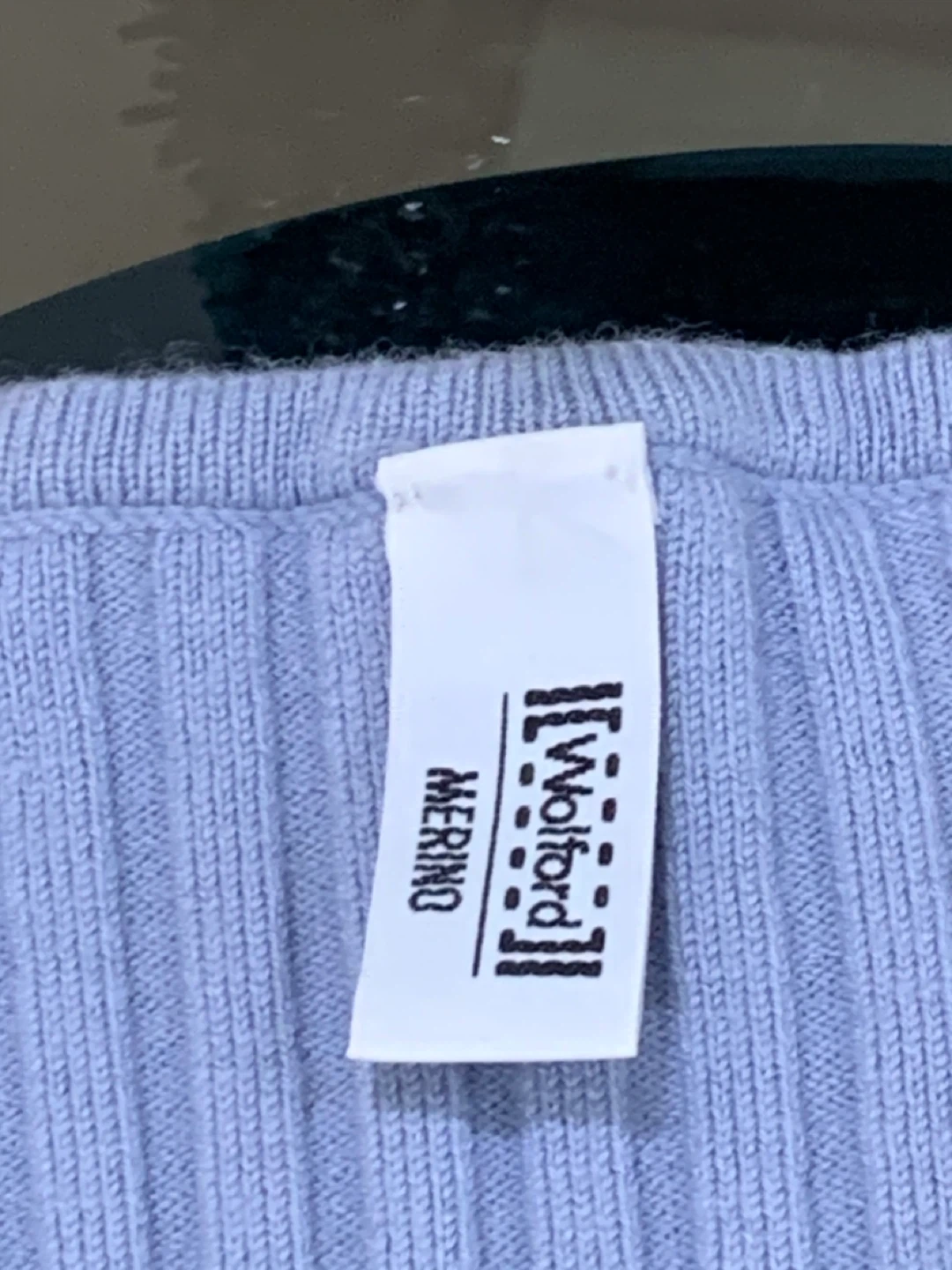 Wolford Merino Wool Zip Dress/Cardigan (Blue - Size L) - photo 3