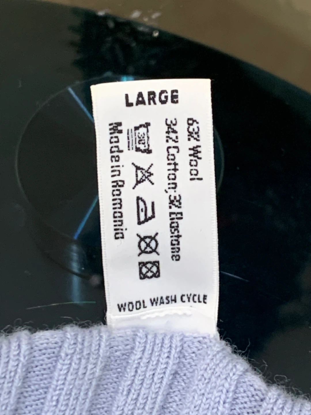 Wolford Merino Wool Zip Dress/Cardigan (Blue - Size L) - photo 4