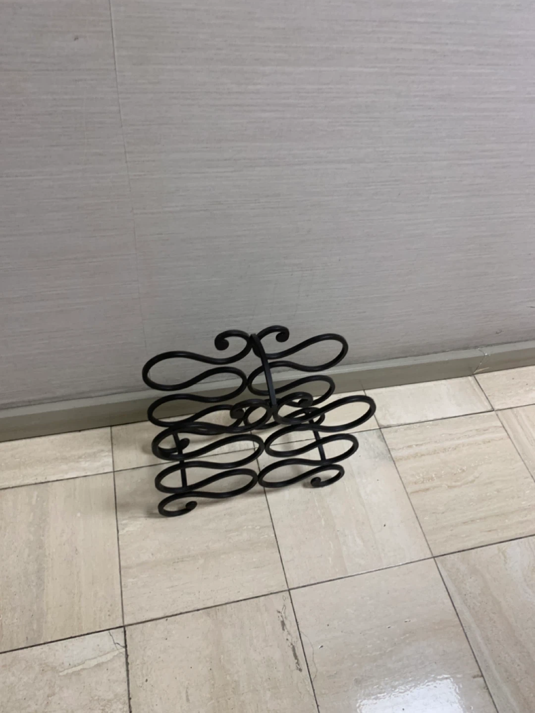 Black Metal Wine Rack - photo 3