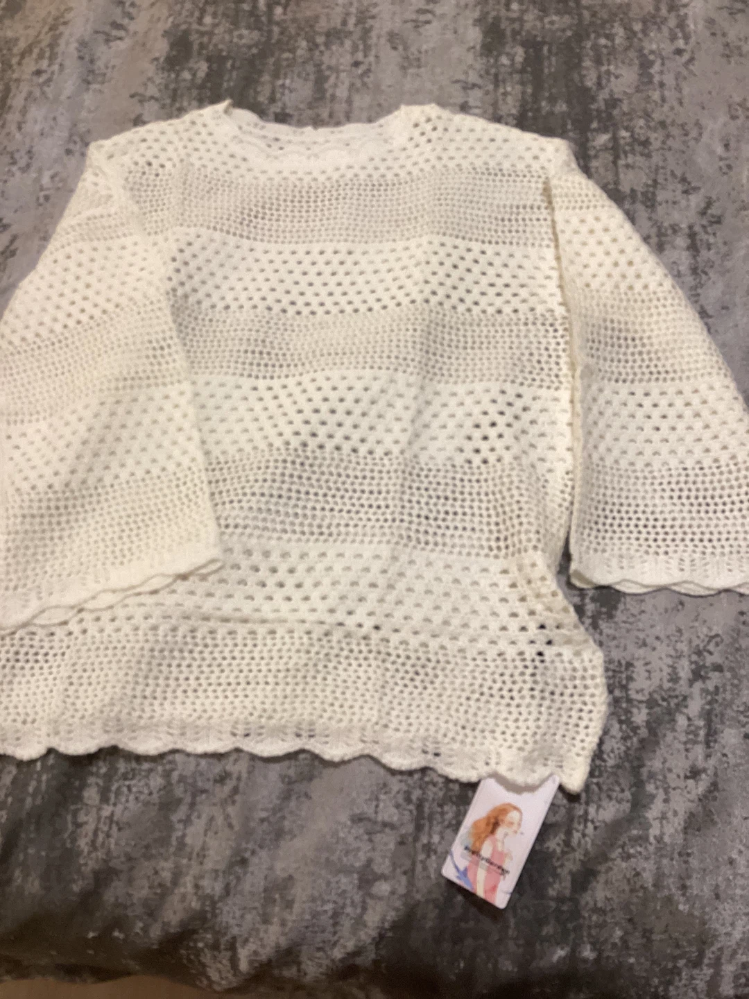 NWT cute Crochet Cover Up Bathing Suit - Size M - photo 3