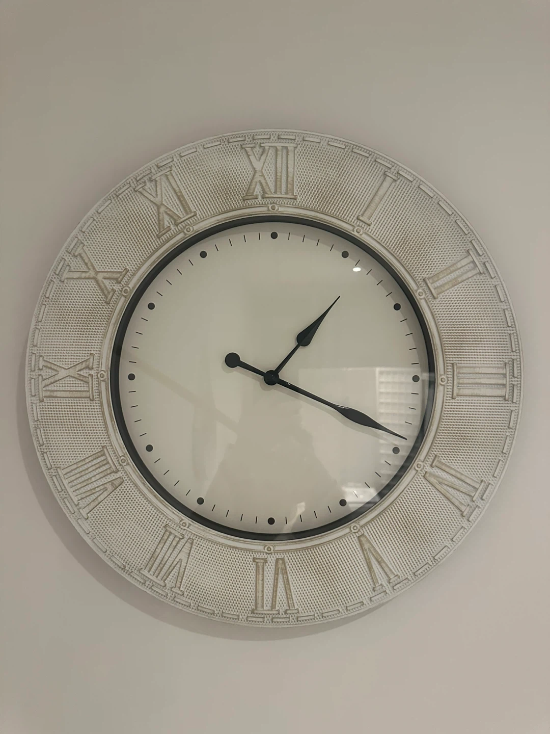 Large White Wall Clock