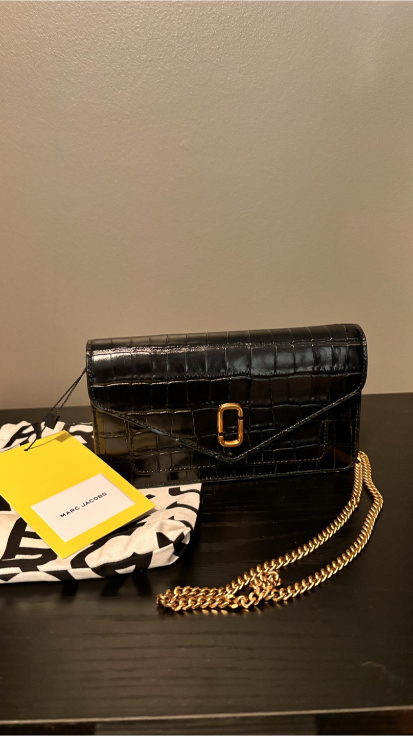 *NEW* Marc Jacob’s Croc leather on chain bag