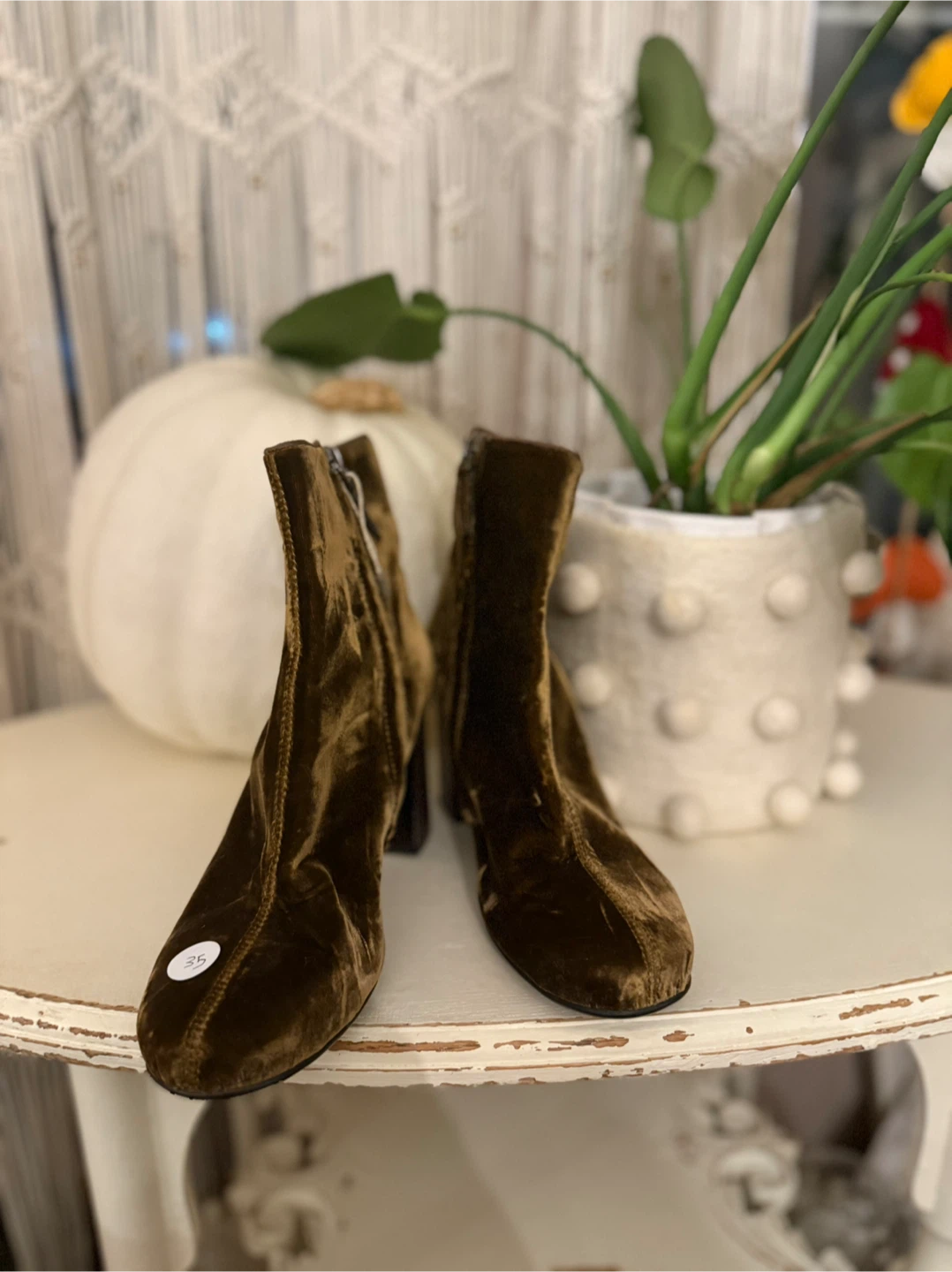 Loeffler Randall Velvet Booties - Size 38 - photo 5
