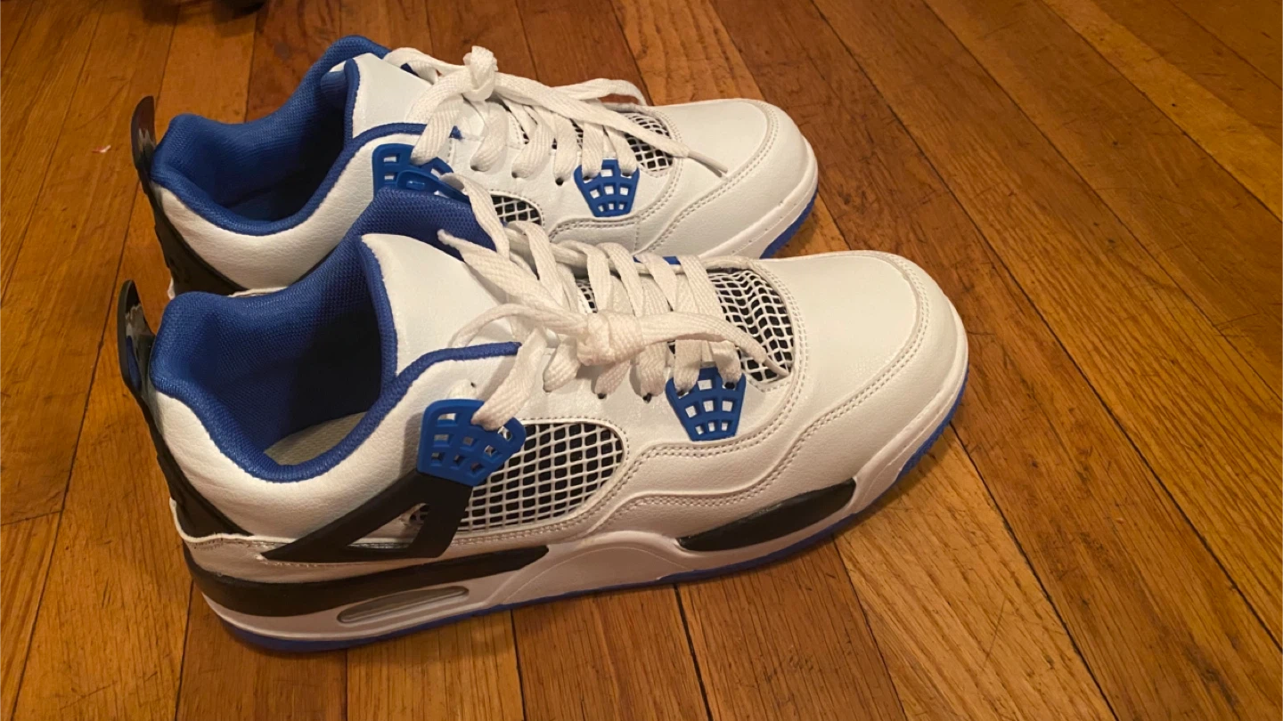 Air Jordan 4 Retro White/Blue - photo 2