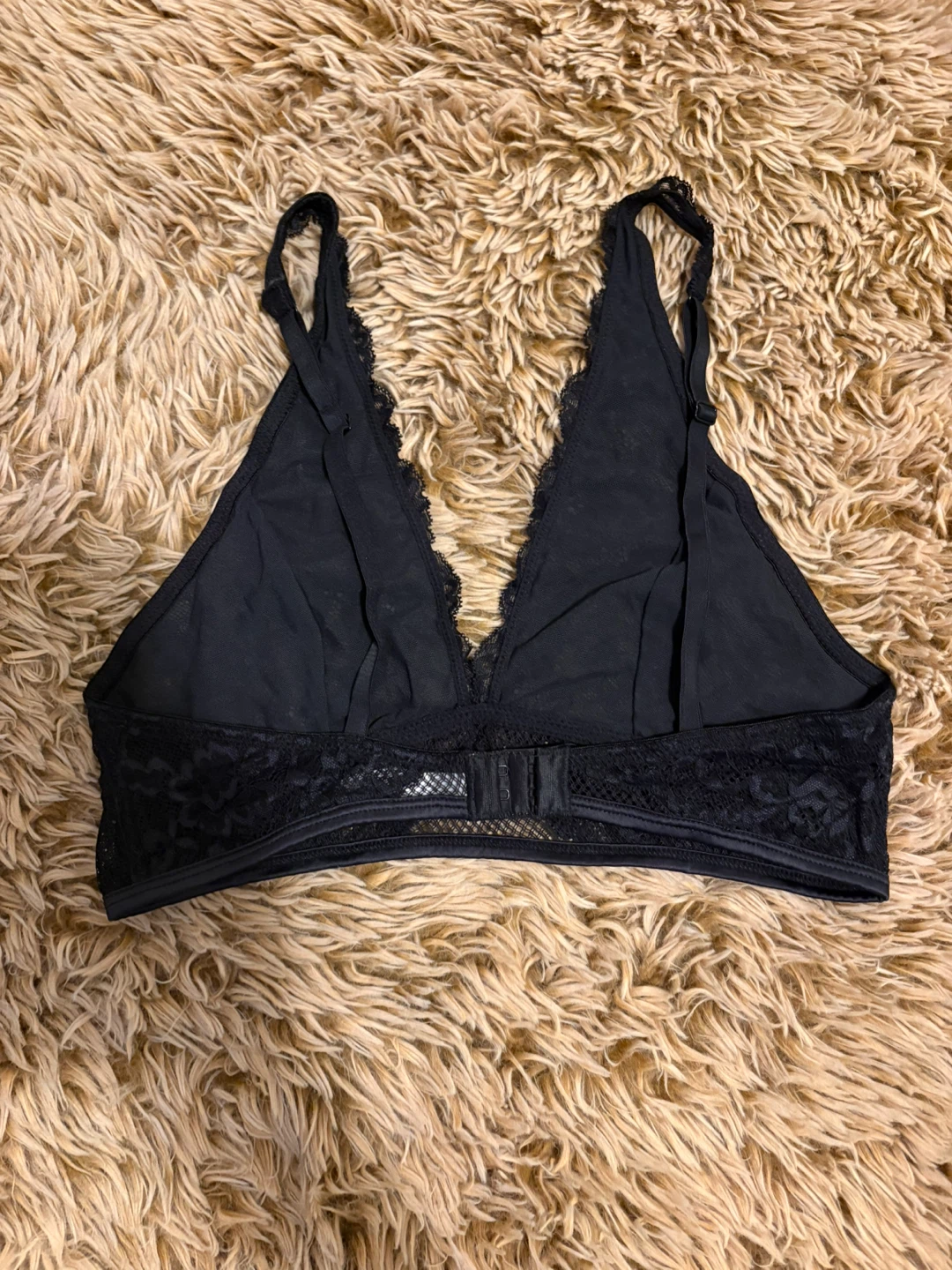 Mae Black Lace Bralette - Size M - photo 2