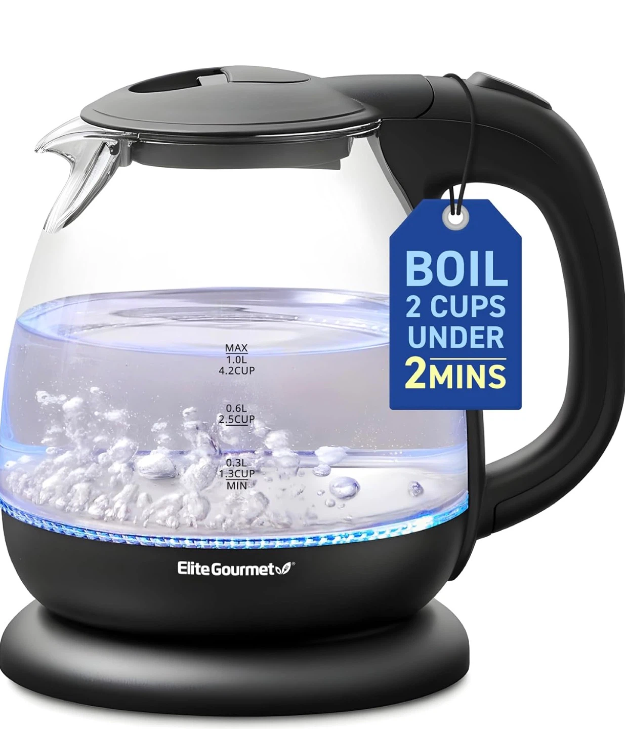 Elite Gourmet Electric Glass Kettle