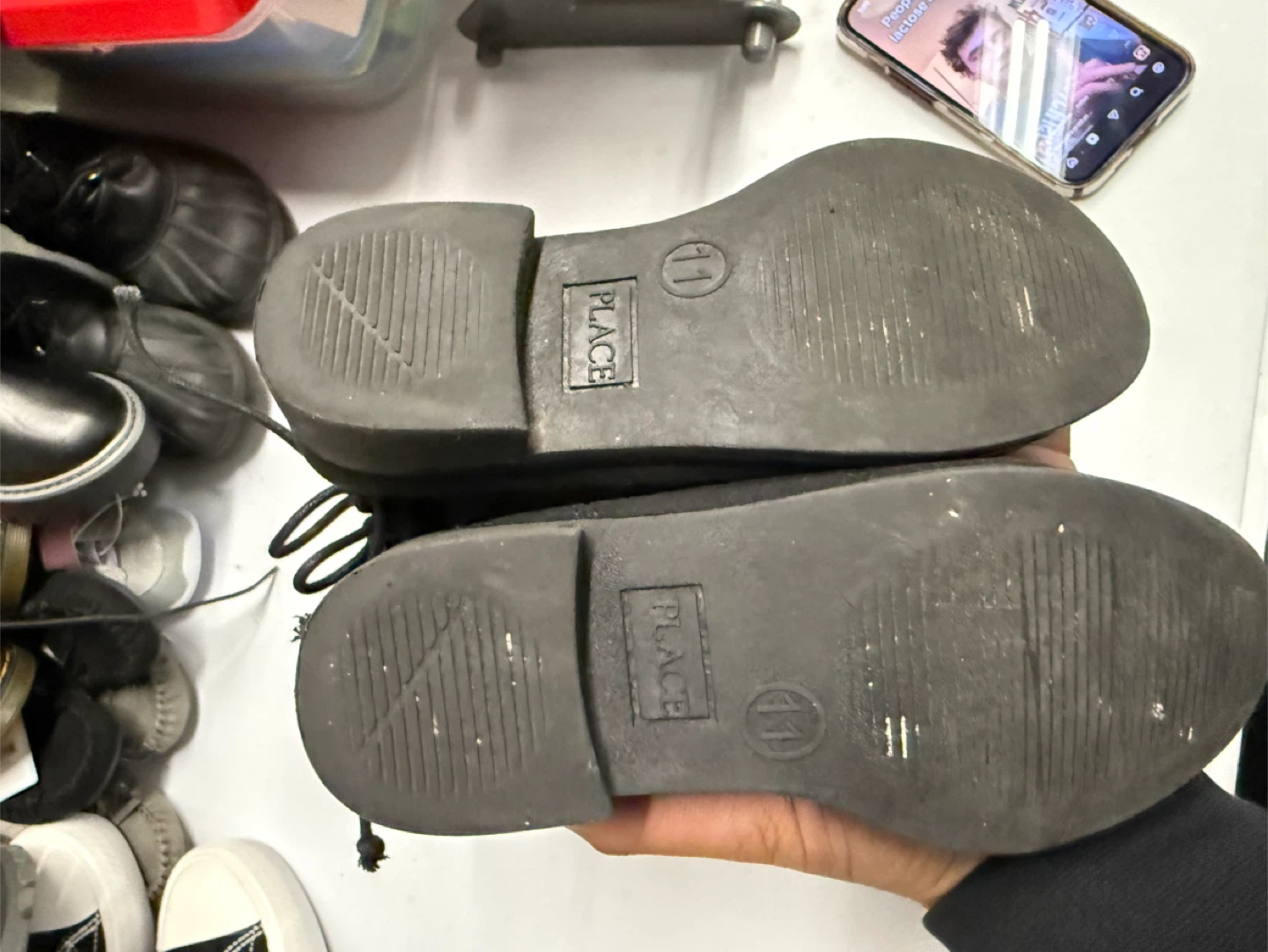 The Children's Place Black Boots - Size 11 - photo 2