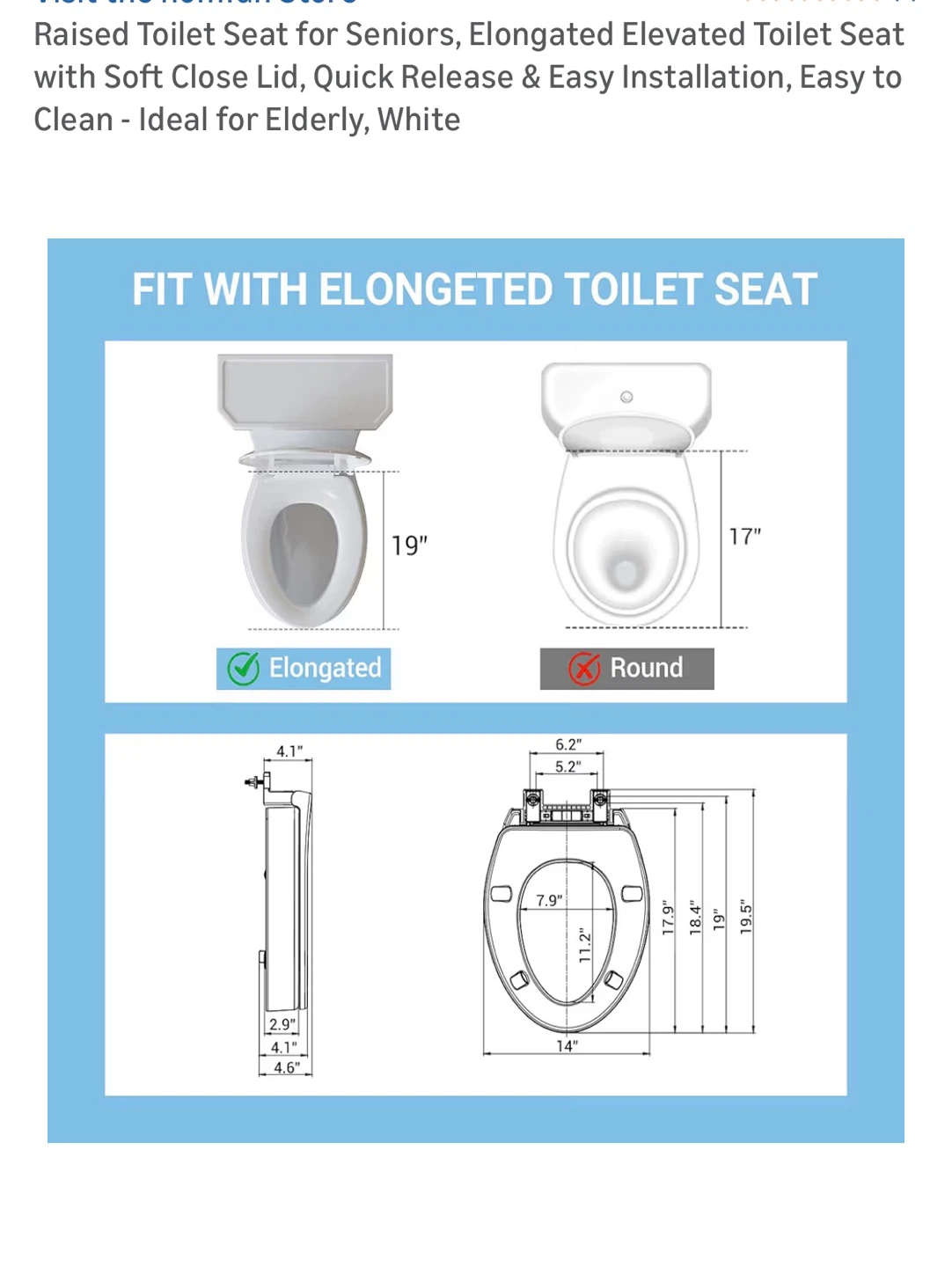 Brand New Raised Toilet Seat - photo 3