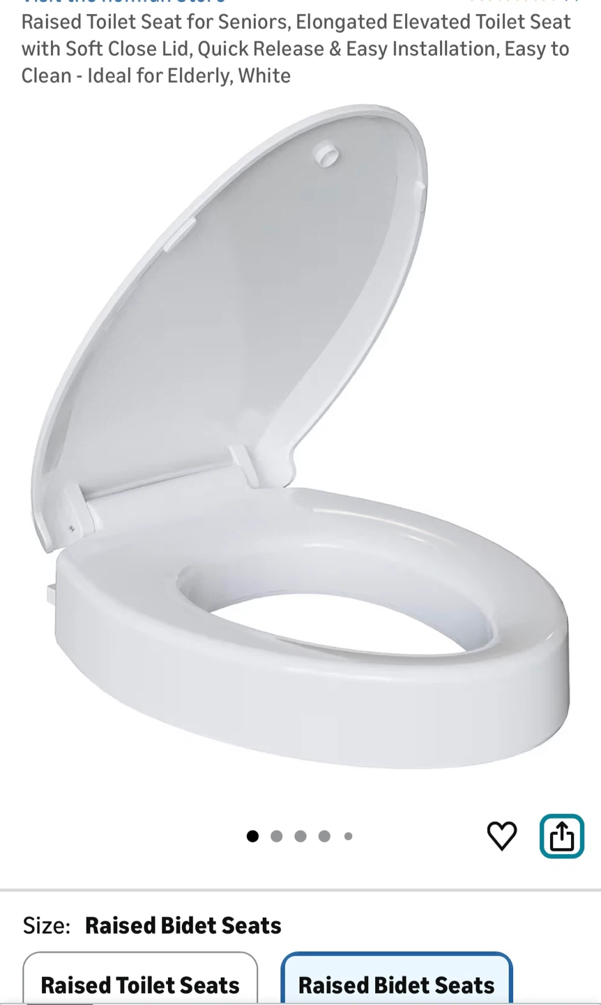 Brand New Raised Toilet Seat