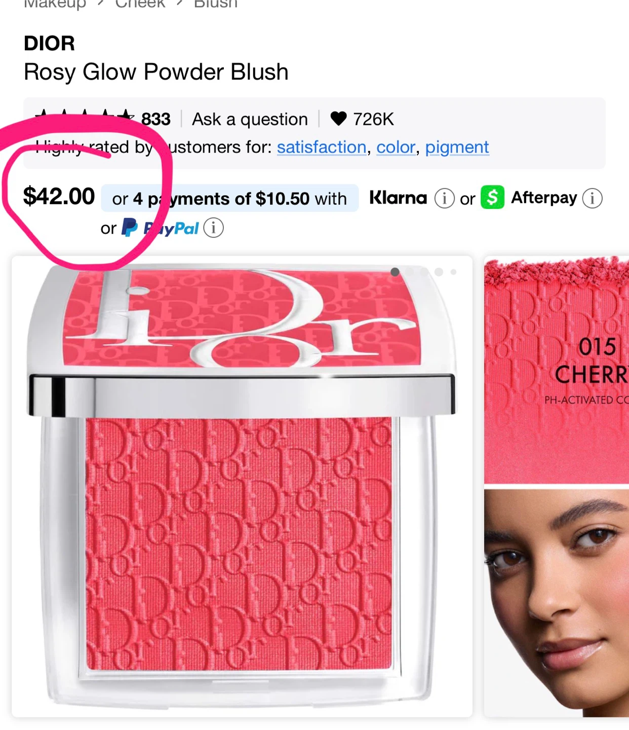 Dior Makeup Set - Blush, Brow Gel, Lip Balm & Pouch - photo 3