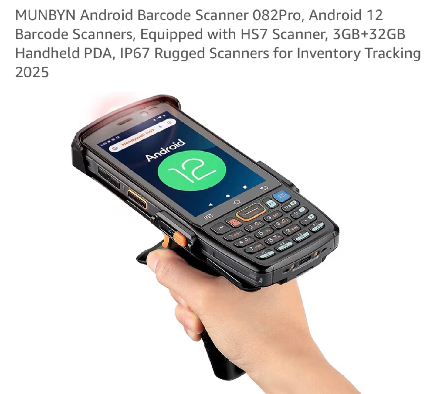 New MUNBYN Android Barcode Scanner 082Pro