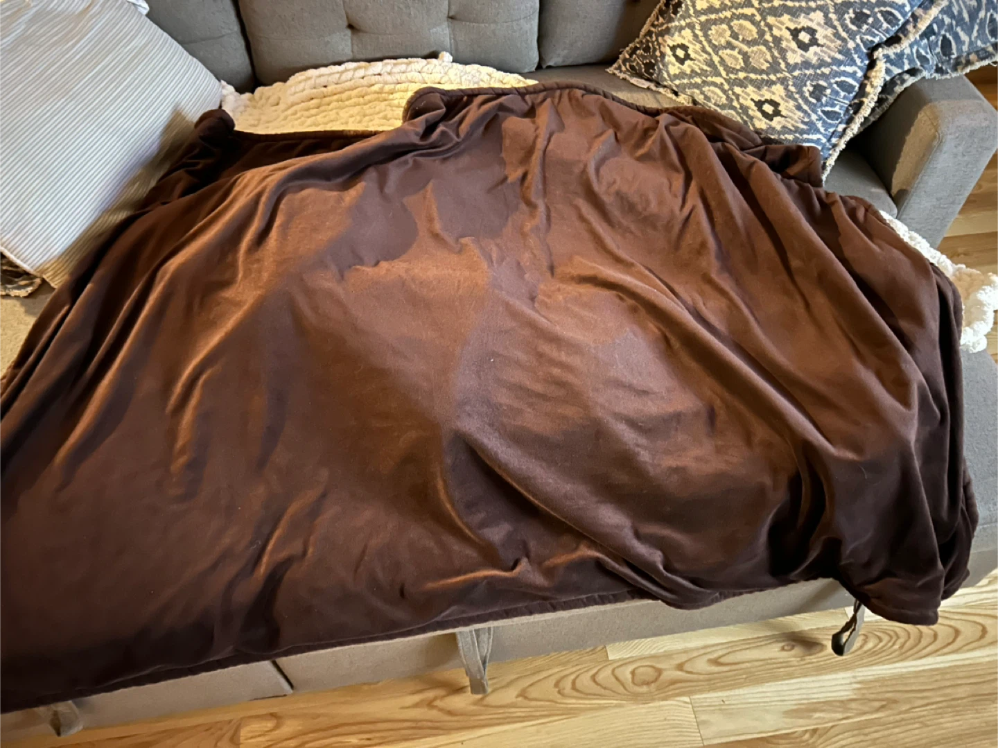 Brown Comfy Throw Blanket