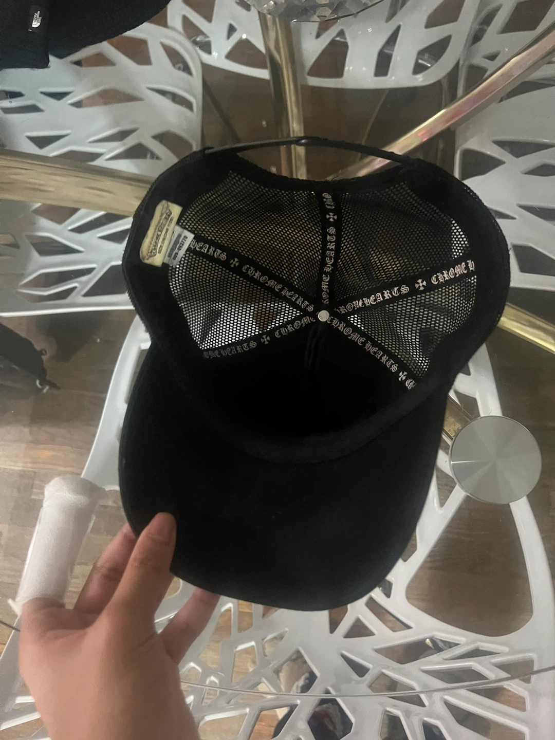 Chrome Hearts Black Trucker Hat - photo 2