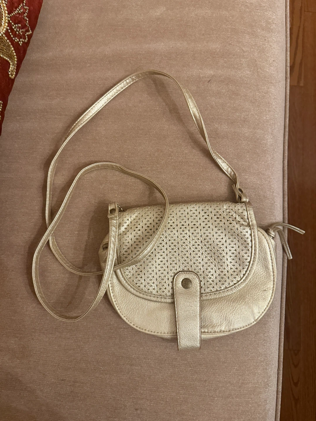 Roxy Gold Crossbody Bag