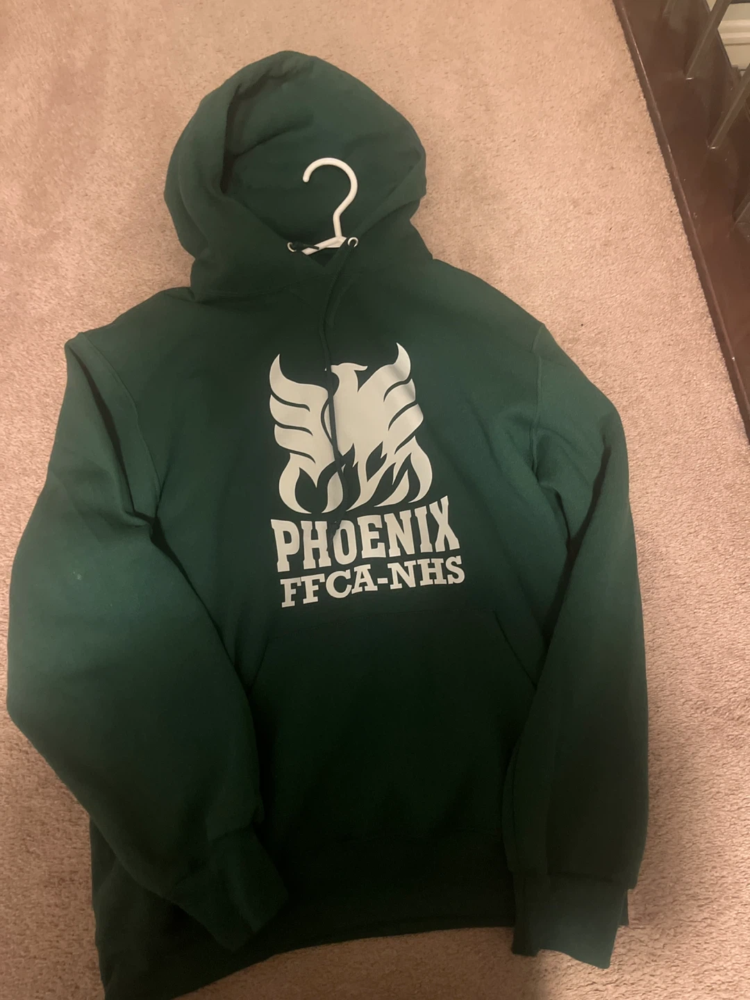 Green cotton hoodie ffca